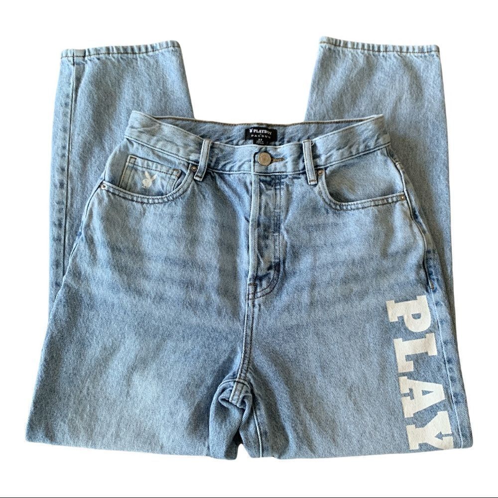 Playboy x PacSun High Waisted Straight Leg Jeans - Picture 4 of 8